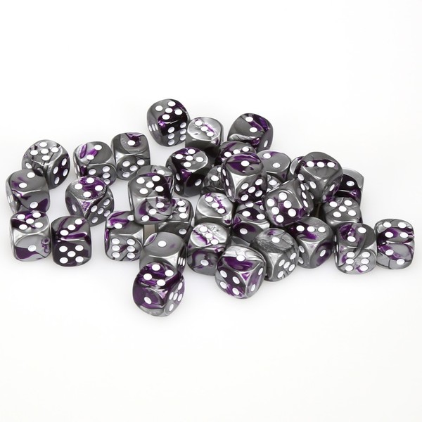 CHESSEX: Gemini  Purple Steel/White