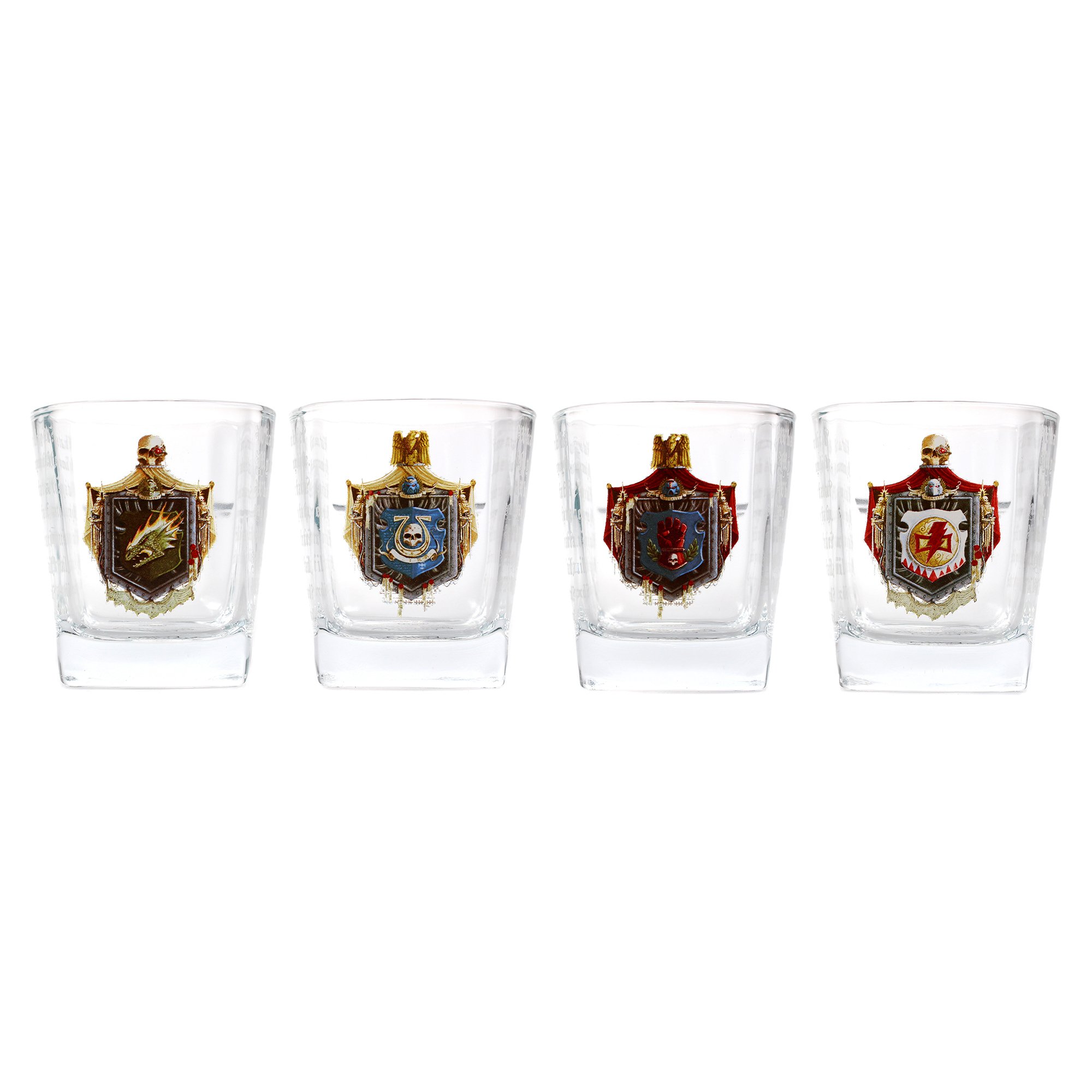 Glass Tumbler Boxed (250ml) Set of 4 - Warhammer (Chapter)