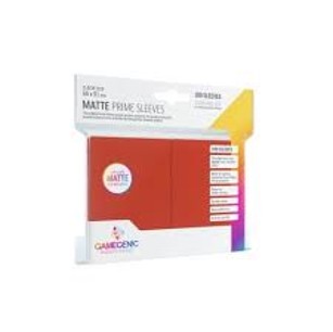 MATTE PRIME SLEEVES RED 66X91MM