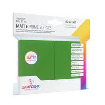 MATTE PRIME SLEEVES GREEN 66X91MM
