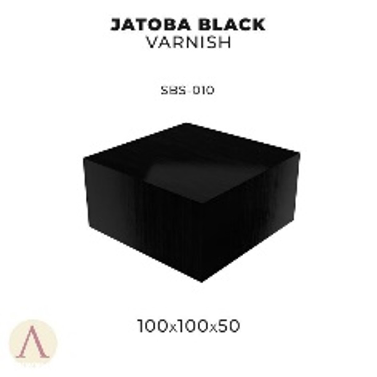 SBS-010 JATOBA BLACK VARNISH-100X100X50