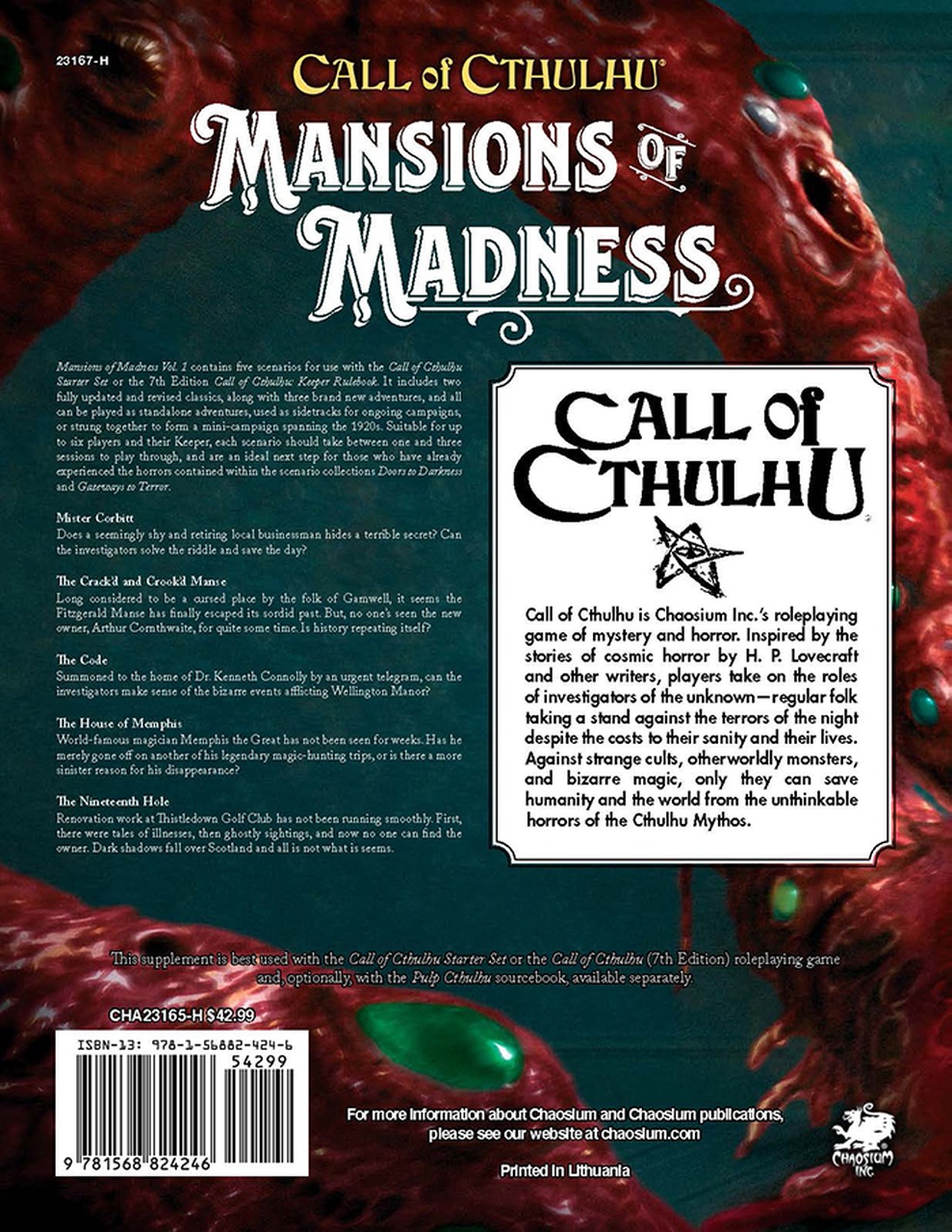 Call of Cthulhu Mansions of Madness: Vol 1 - Behind Closed Doors-1648714185.jpg