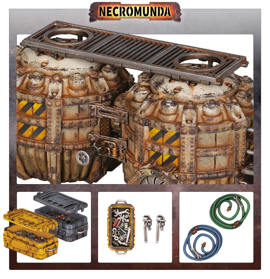 みラッピング無料 Games Workshop Necromunda: Promethium Tanks on Cargo-8 Ridgehauler  Trailer並行輸入