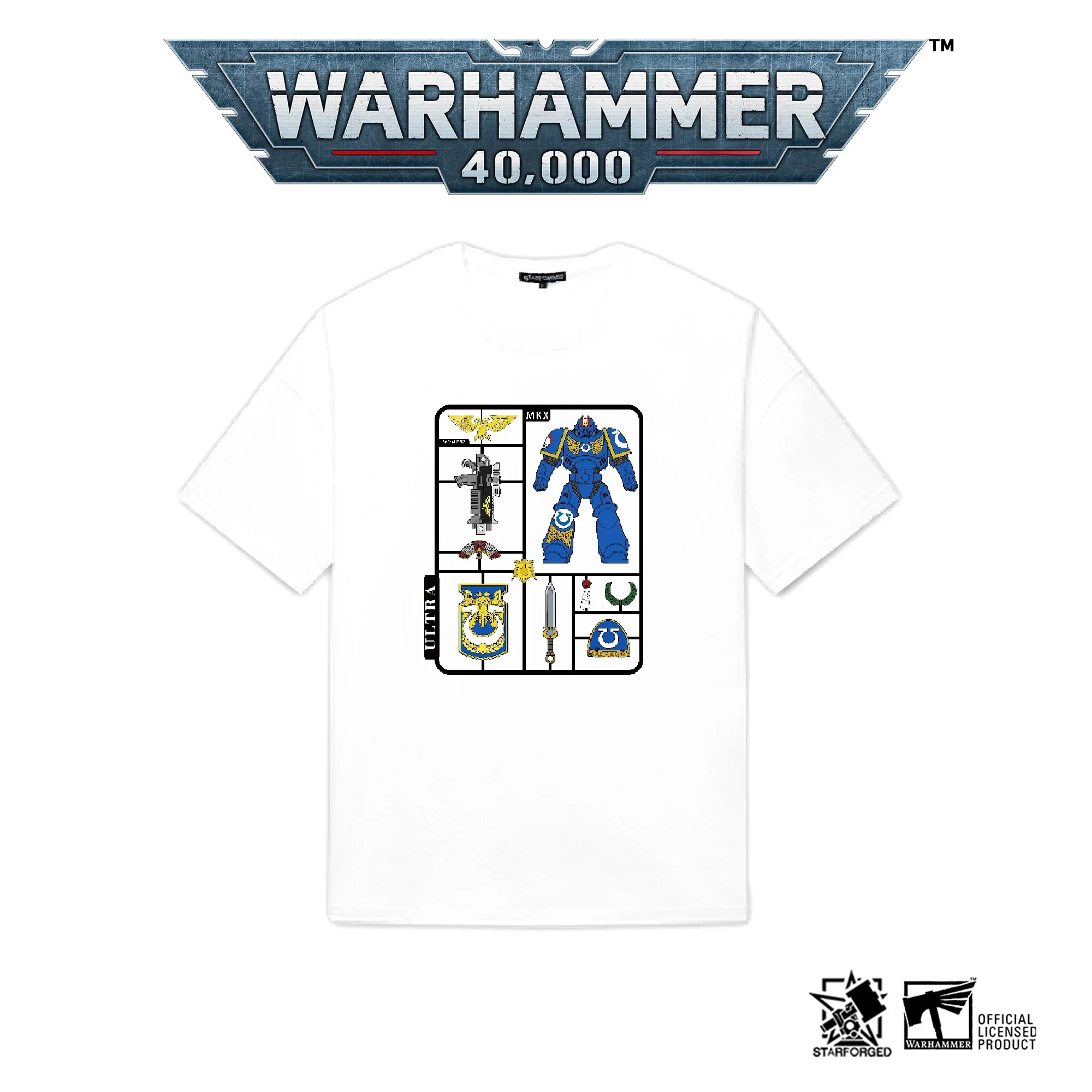 {STARFORGED} Themed T'Shirts : Ultramarines Kit Frame (XXL)