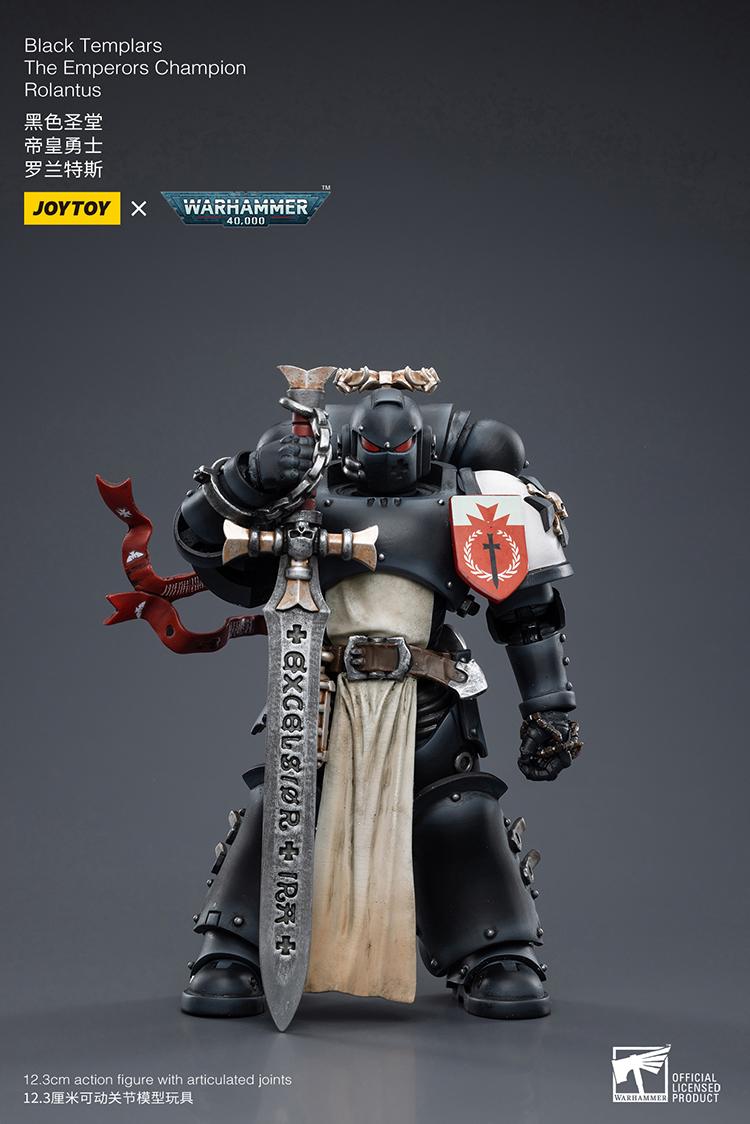 [JoyToy] Action Figure Warhammer 40K Black Templars Emperor's Champion Champion Rolantus JT7585