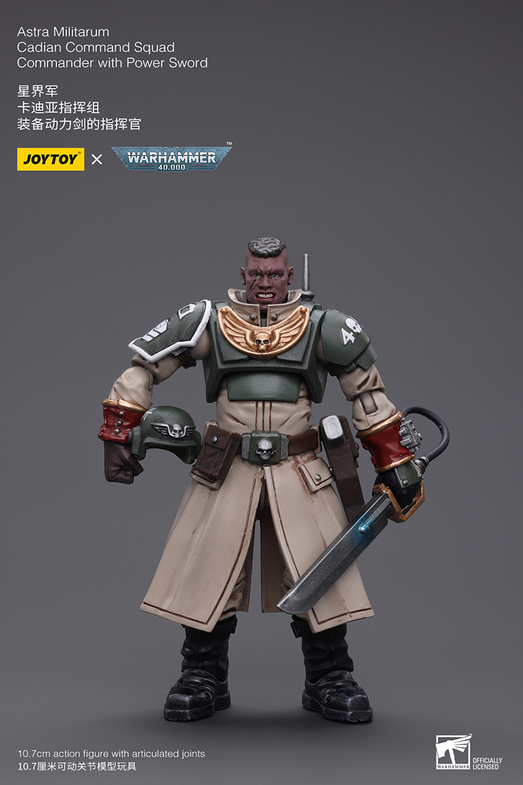 [JoyToy] Astra Militarum Cadian Command Squad Commander With Power Sword JT7905