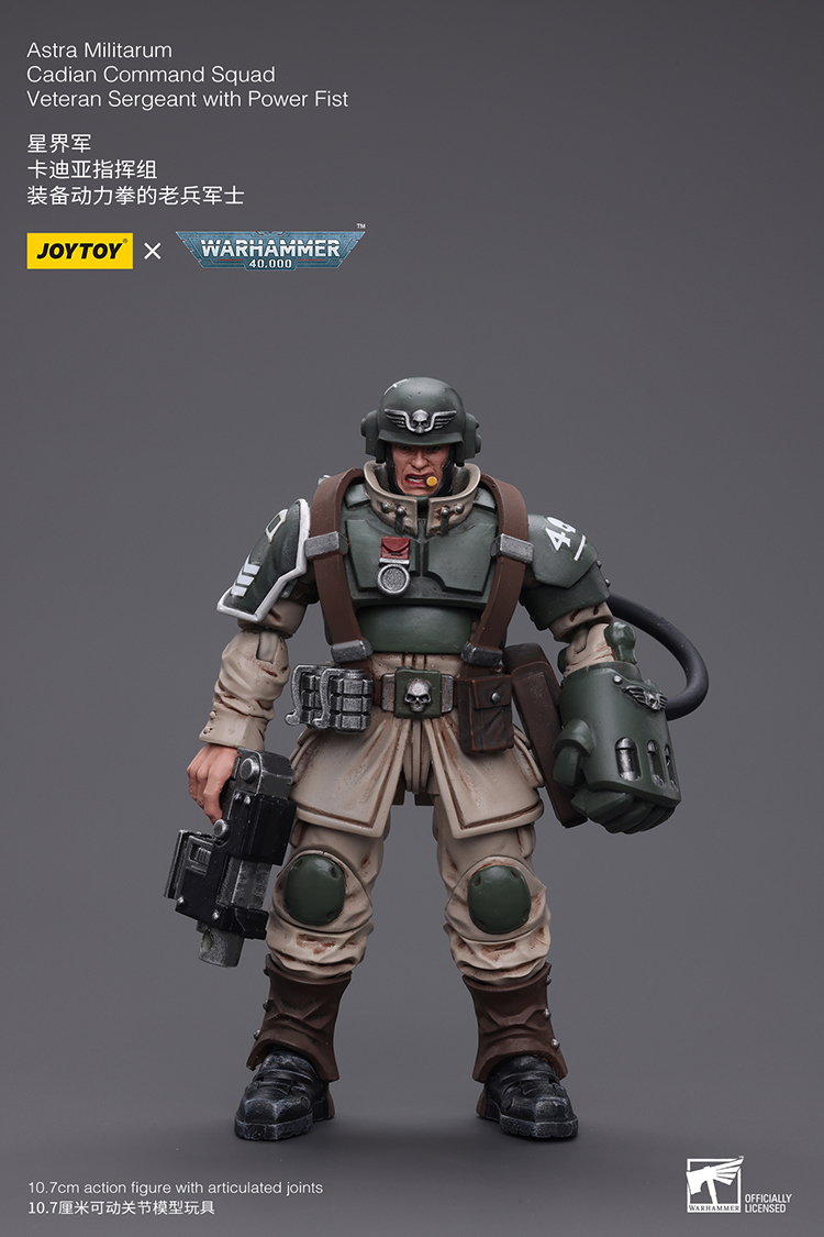 [JoyToy] Astra Militarum Cadian Command Squad Veteran With Power Fist JT7936