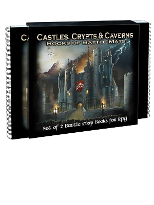 Castles Crypts & Caverns Books of Battle Mats