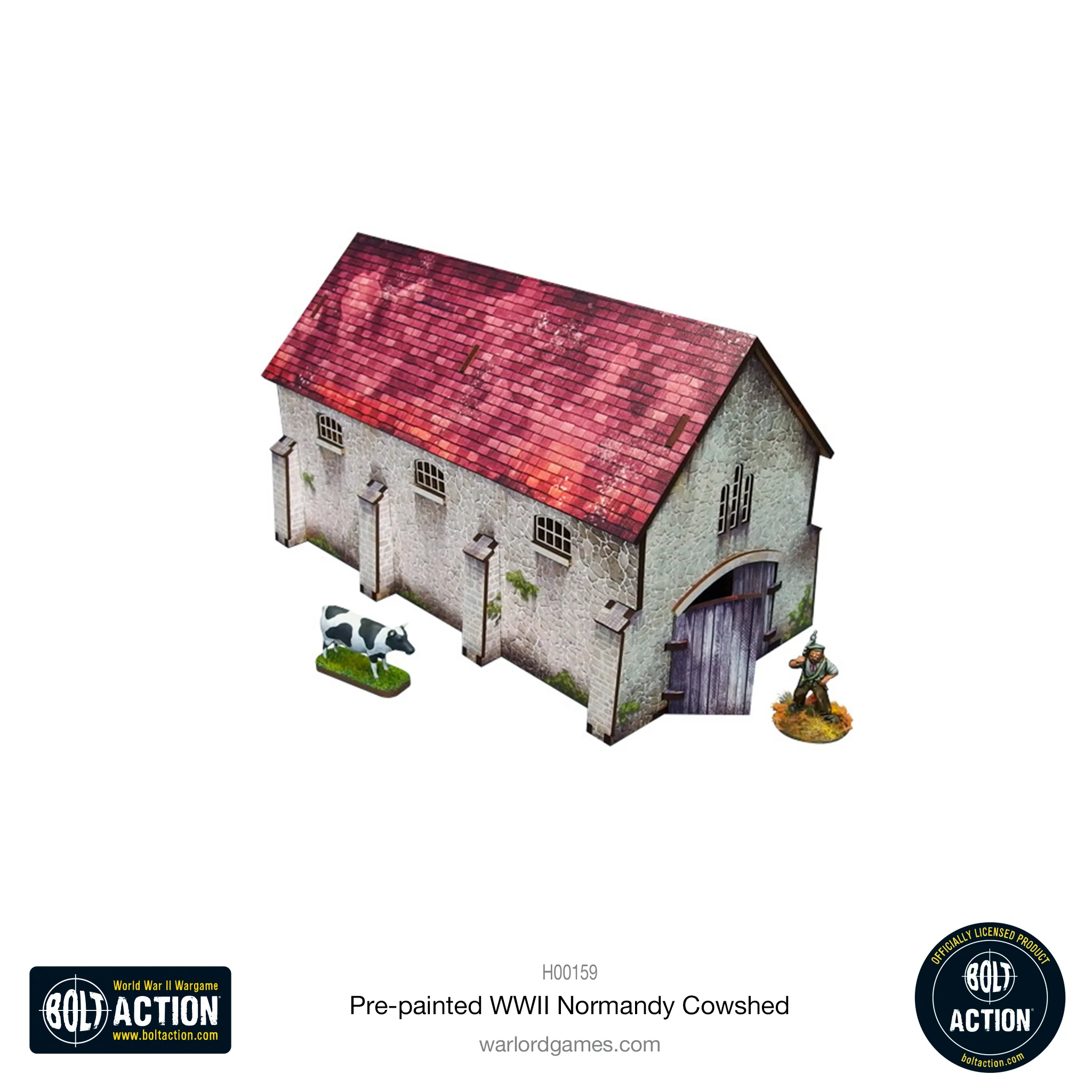 Bolt Action: Pre-painted WWII Normandy Cowshed-1711116070-77oFP.webp
