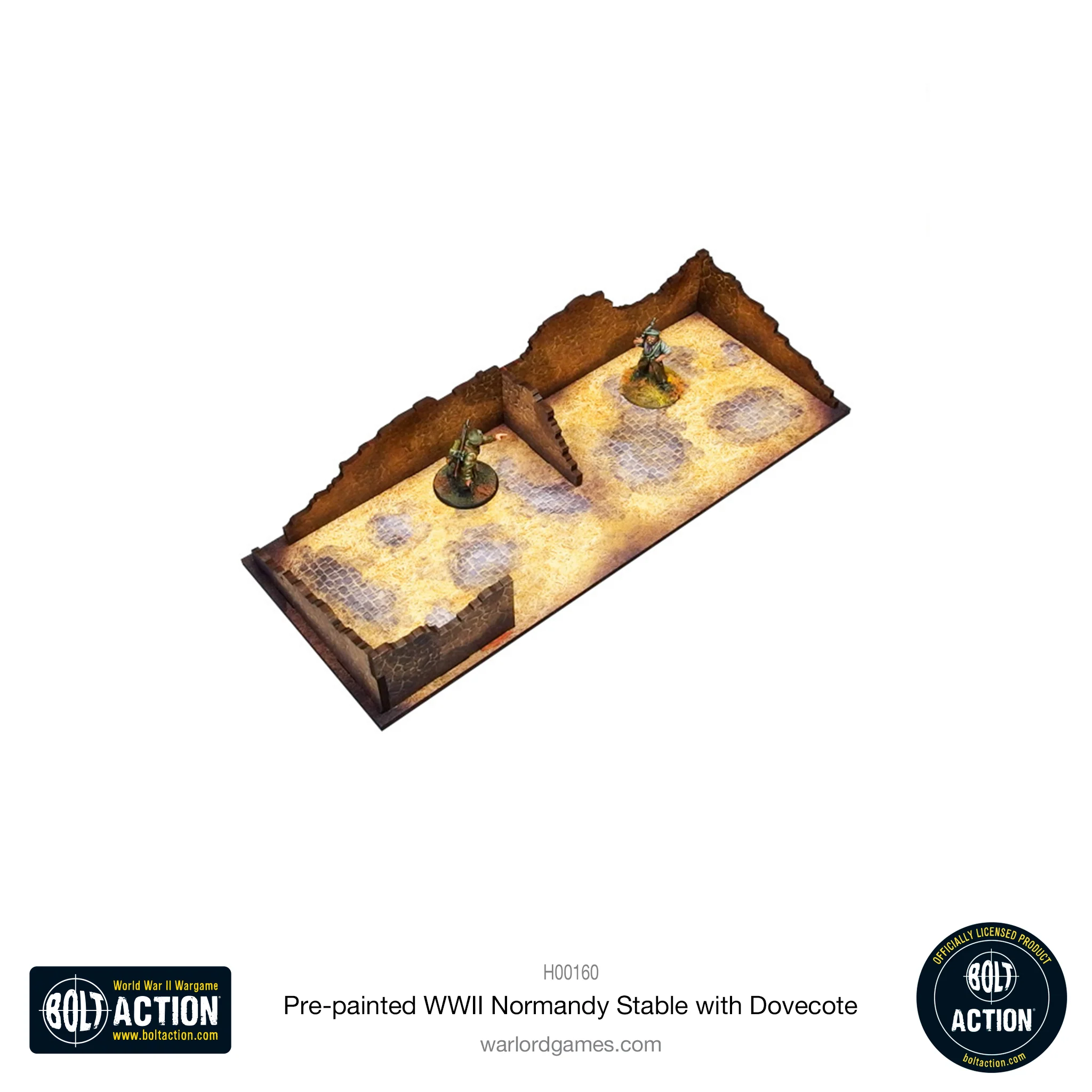 Bolt Action: Pre-Painted WWII Normandy Stable With Dovecote-1711116375-zkRbP.webp