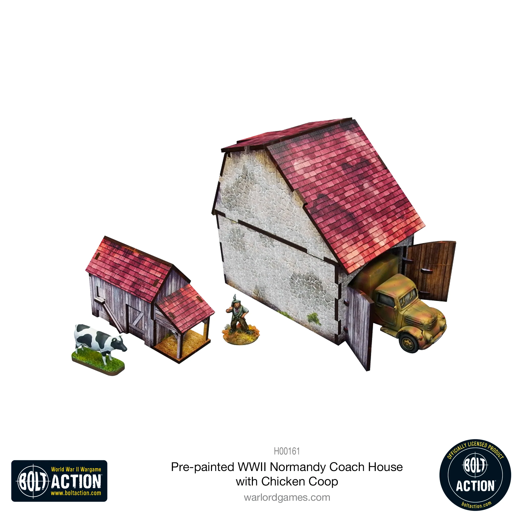 Bolt Action: Pre-Painted WWII Normandy Coach House With Chicken Coop-1711116713-GhlWK.webp