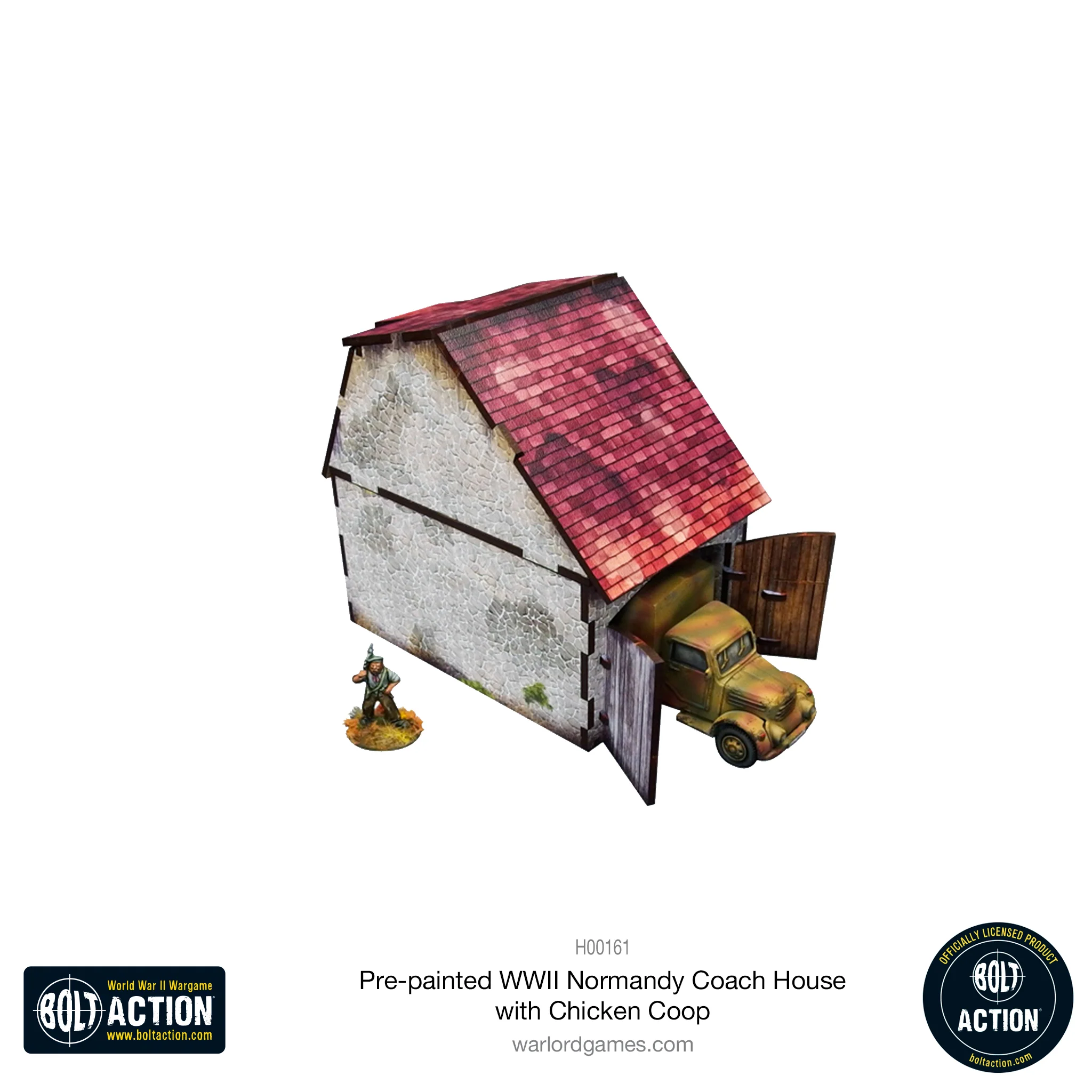 Bolt Action: Pre-Painted WWII Normandy Coach House With Chicken Coop-1711116715-2kEk7.webp