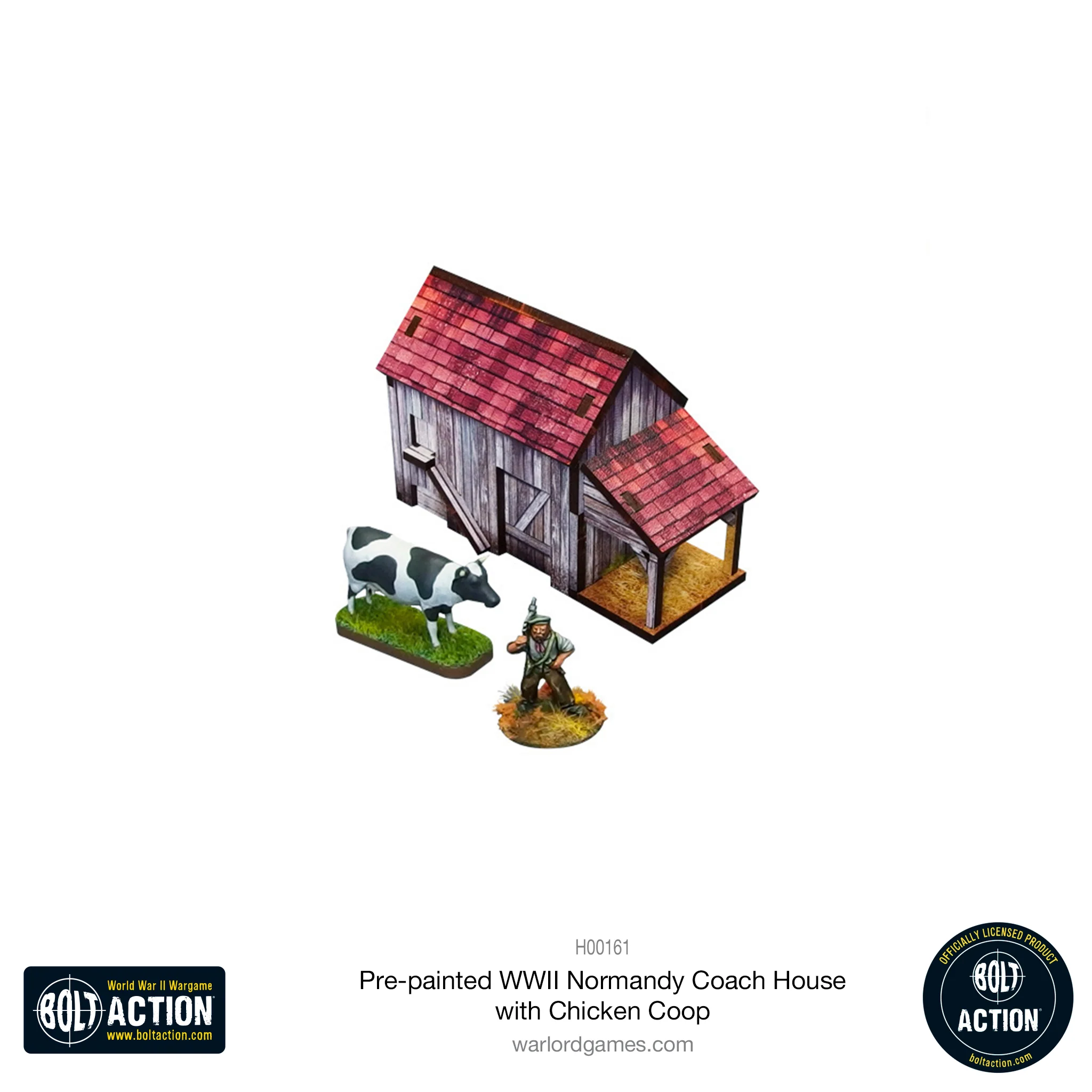 Bolt Action: Pre-Painted WWII Normandy Coach House With Chicken Coop-1711116716-3j5kj.webp