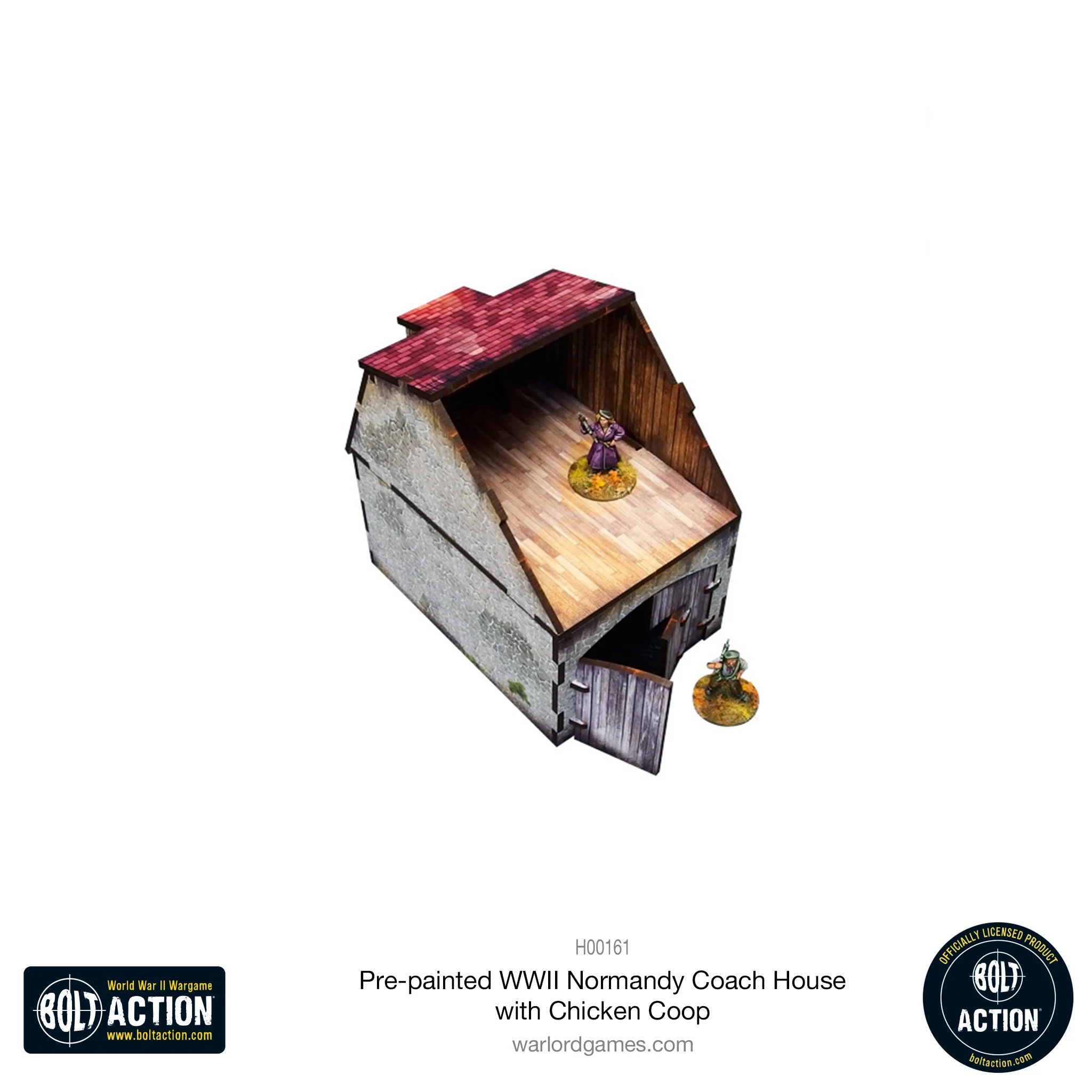 Bolt Action: Pre-Painted WWII Normandy Coach House With Chicken Coop-1711116717-65lDh.webp