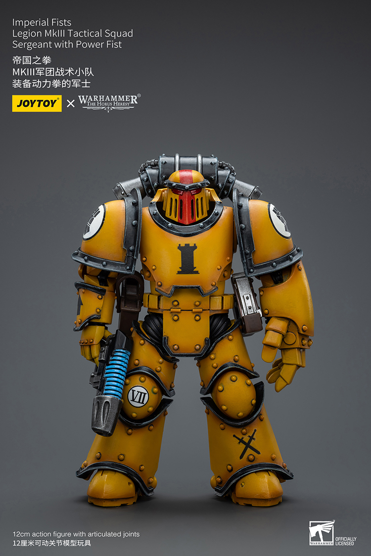 [JOYTOY]Imperial Fists Legion MkIII Tactical Squad  Sergeant with Power Fist JT9060