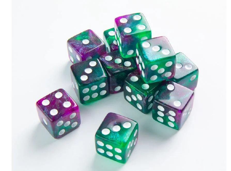 Gamegenic Galaxy Series - Aurora - D6 Dice Set 16 mm (12 pcs)-1711881274-KjZdn.webp