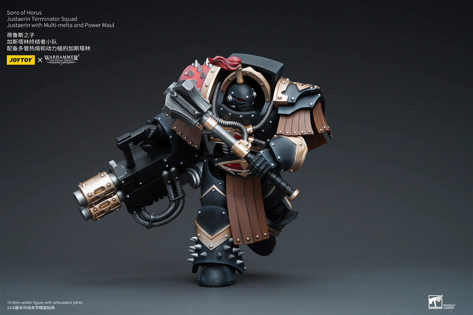 [JOYTOY] Sons of Horus Justaerin Terminator Squad Justaerin with Multi-melta and Power Maul JT9749-1717845619-FlQDU.webp