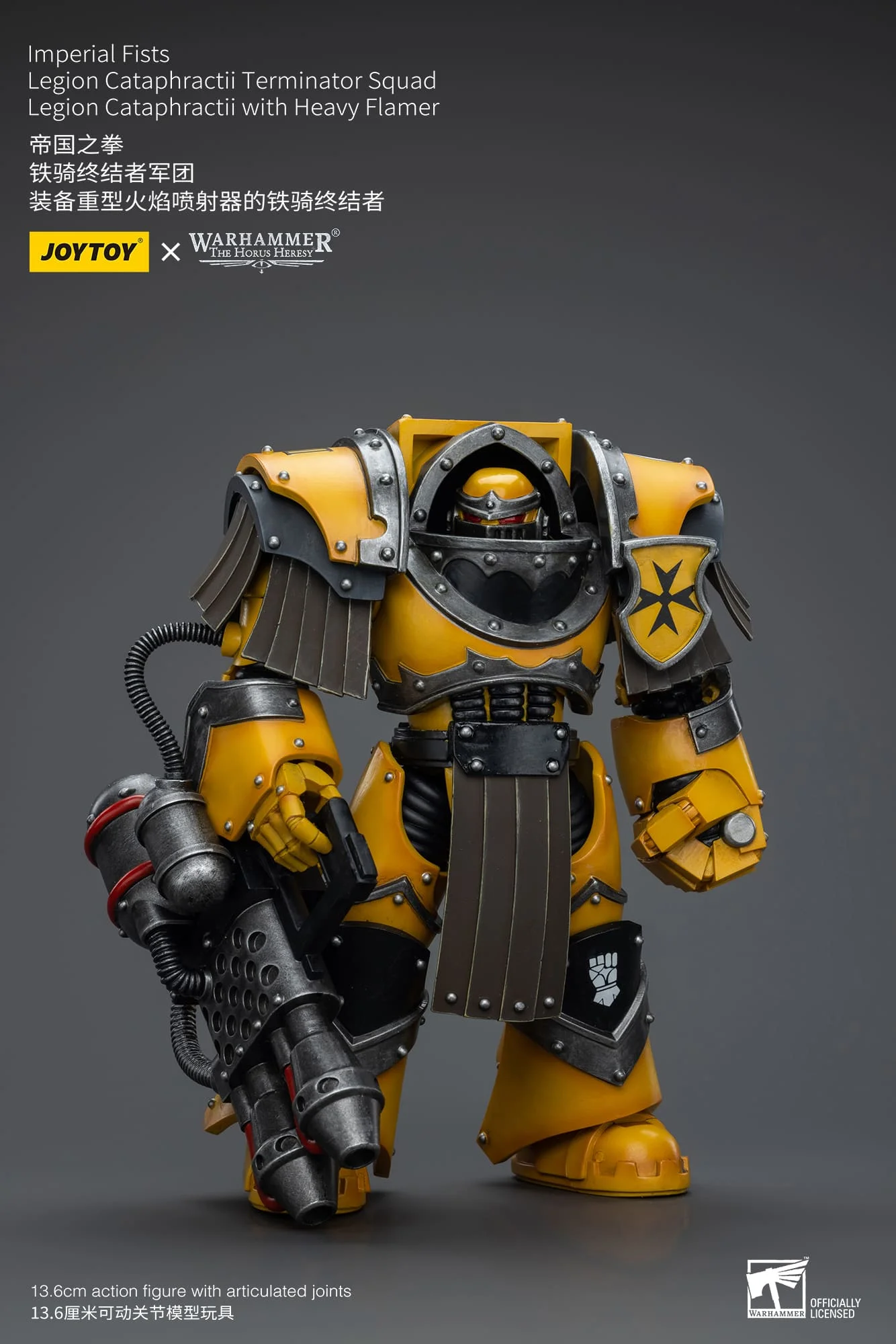 [JOYTOY] Imperial Fists Legion Cataphractii Terminator Squad Legion Cataphractii with Heavy Flamer JT9381-1717847771-D8zeq.webp