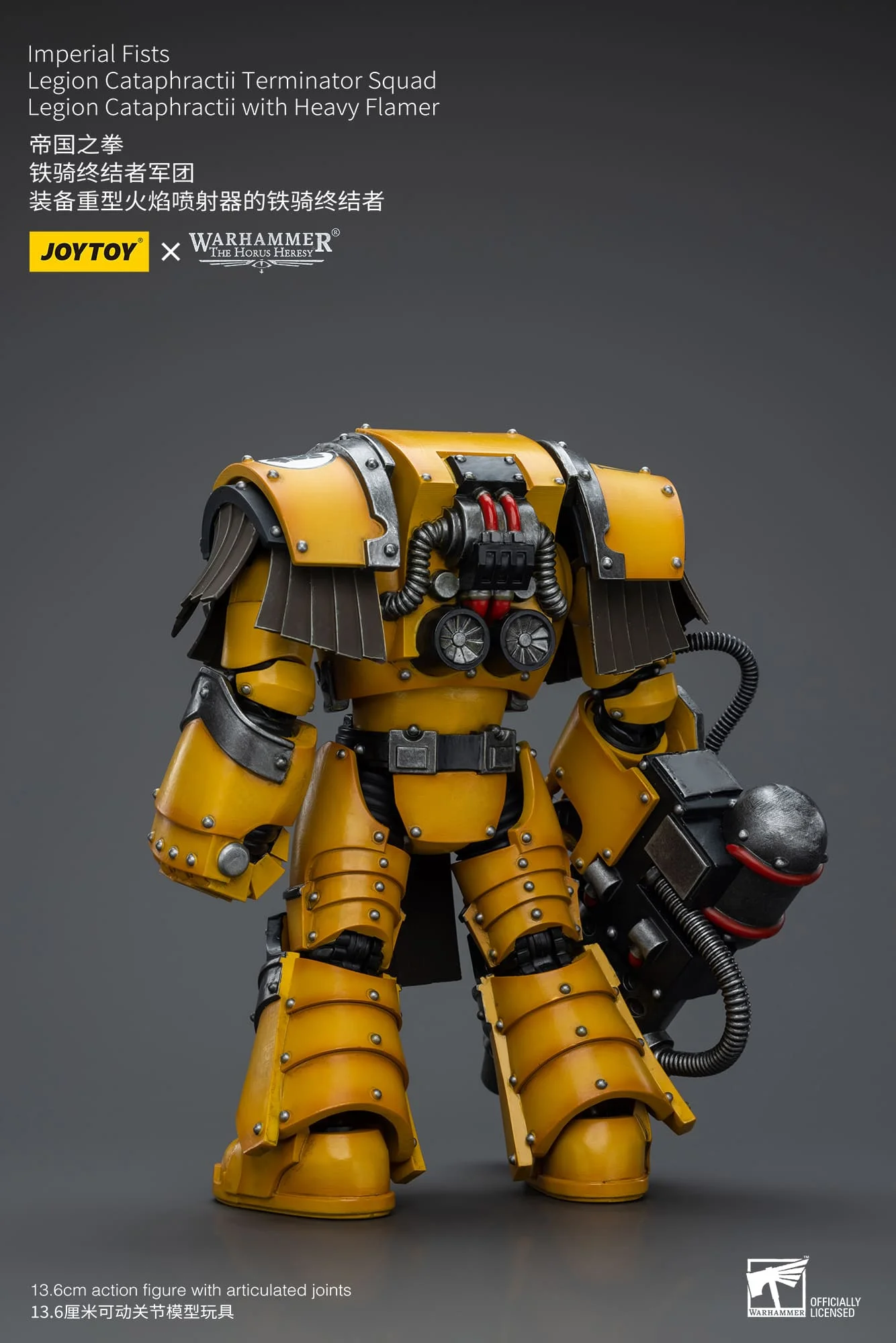 [JOYTOY] Imperial Fists Legion Cataphractii Terminator Squad Legion Cataphractii with Heavy Flamer JT9381-1717847772-kwORv.webp