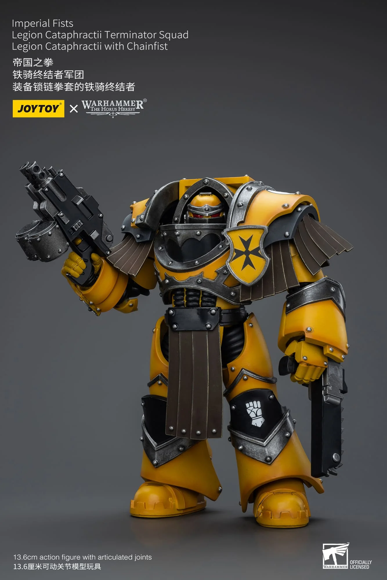 [JOYTOY] Imperial Fists Legion Cataphractii Terminator Squad Legion Cataphractii with Chainfist JT9398-1717848000-dUqKr.webp