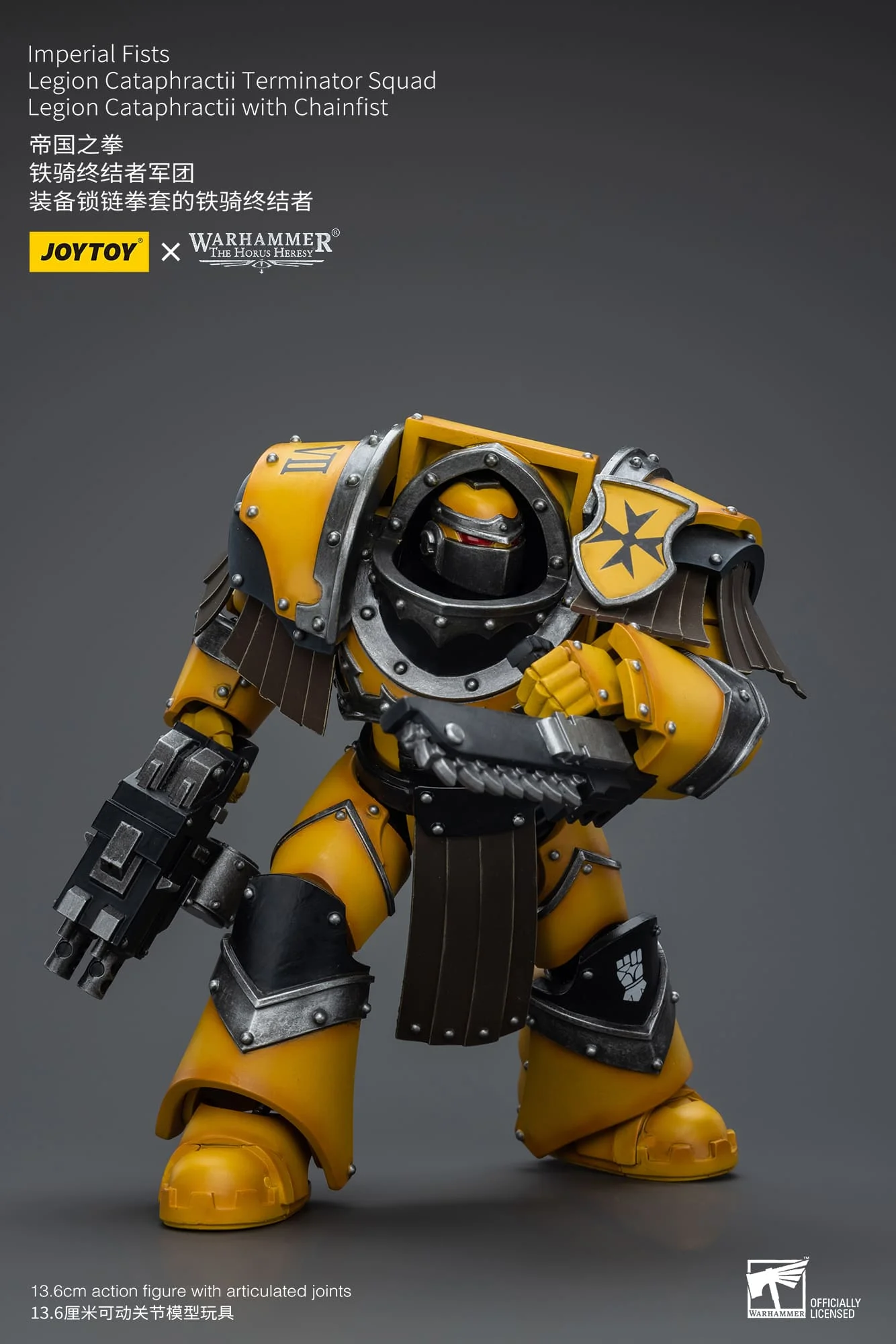 [JOYTOY] Imperial Fists Legion Cataphractii Terminator Squad Legion Cataphractii with Chainfist JT9398-1717848004-pGo6k.webp