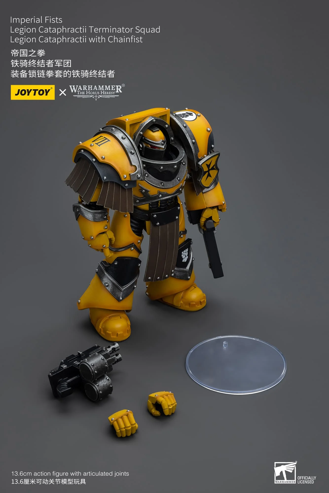 [JOYTOY] Imperial Fists Legion Cataphractii Terminator Squad Legion Cataphractii with Chainfist JT9398-1717848006-zrfZc.webp