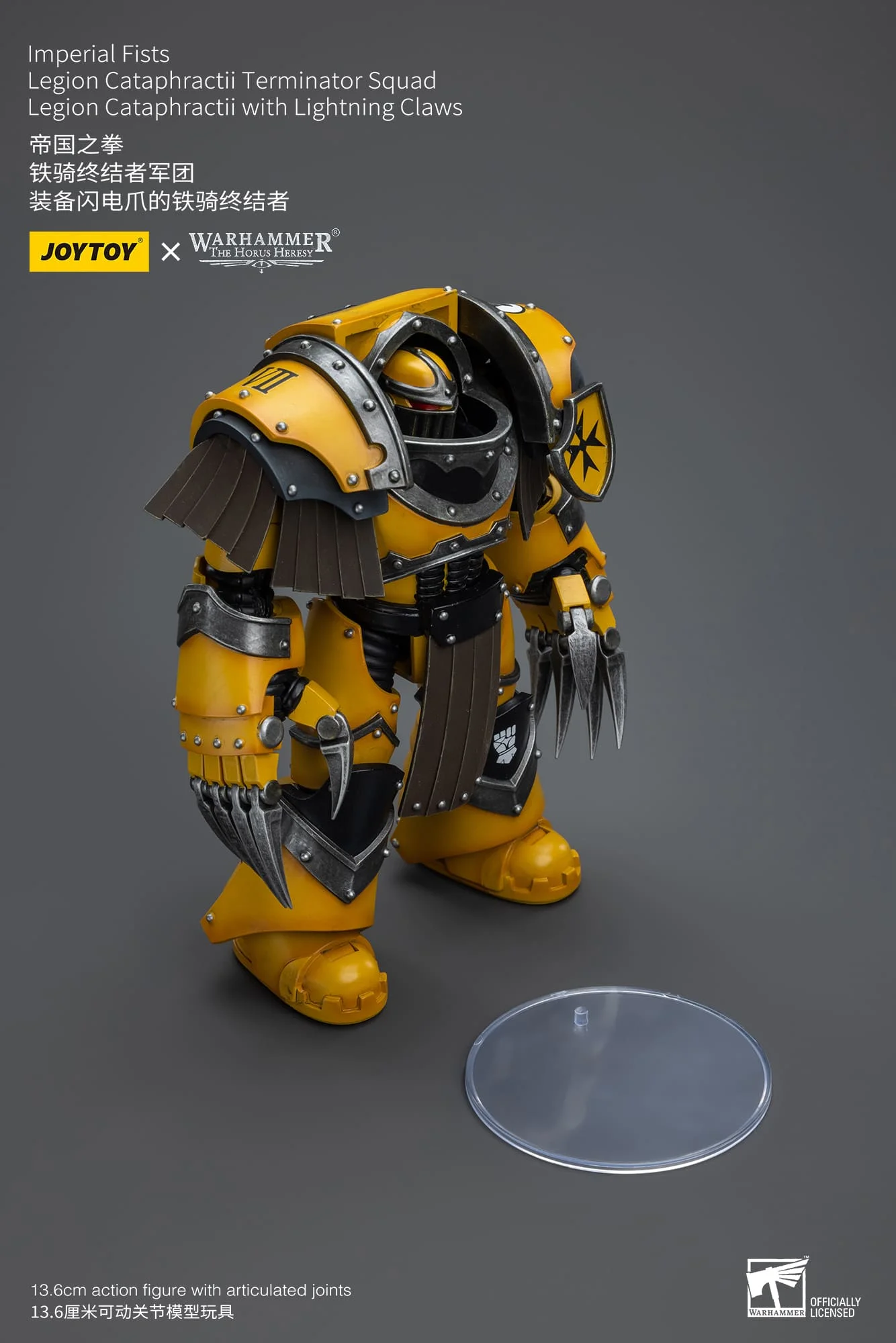 [JOYTOY] Imperial Fists Legion Cataphractii Terminator Squad Legion Cataphractii with Lightning Claws JT9404-1717848175-Mac0D.webp