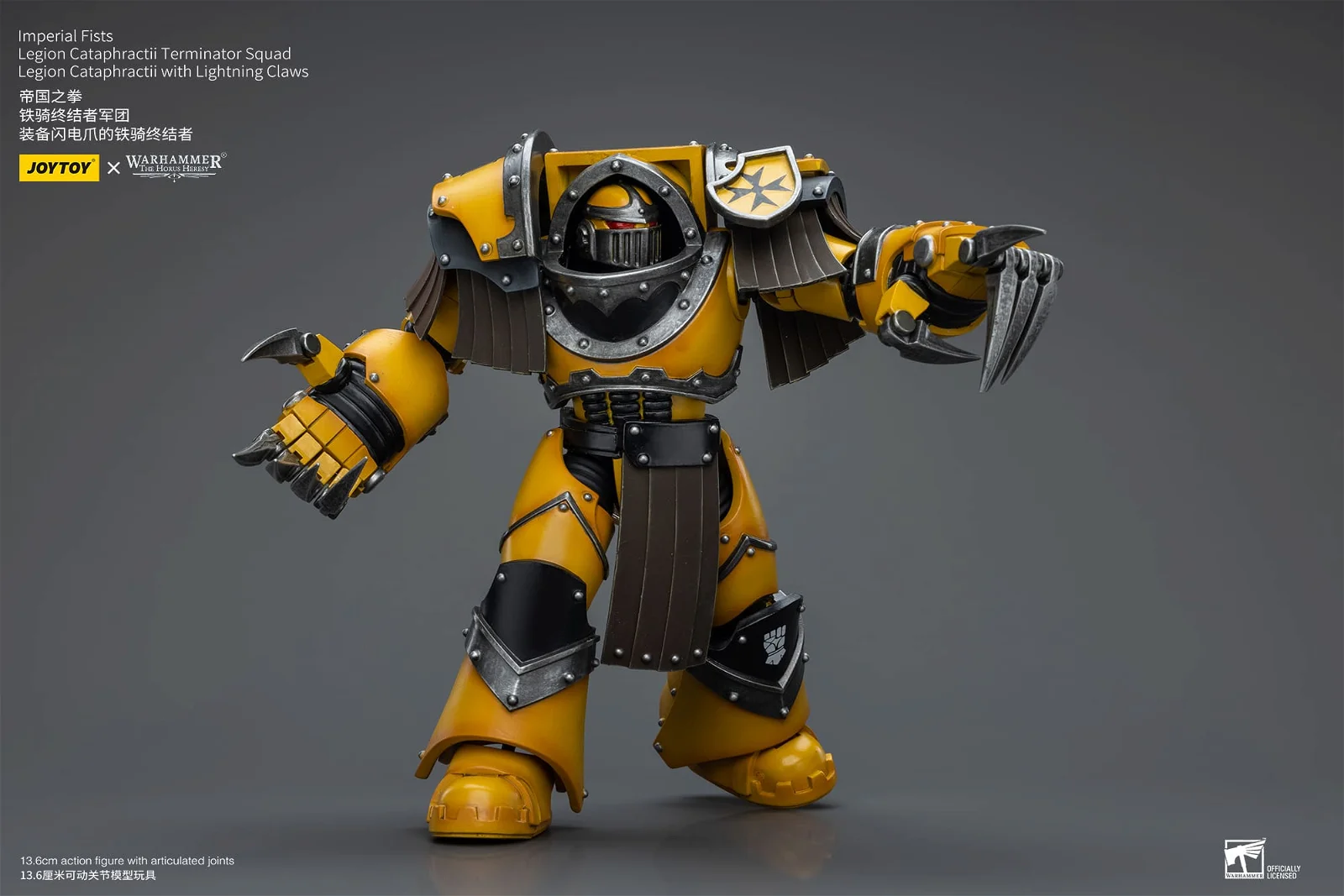 [JOYTOY] Imperial Fists Legion Cataphractii Terminator Squad Legion Cataphractii with Lightning Claws JT9404-1717848177-s3UEB.webp