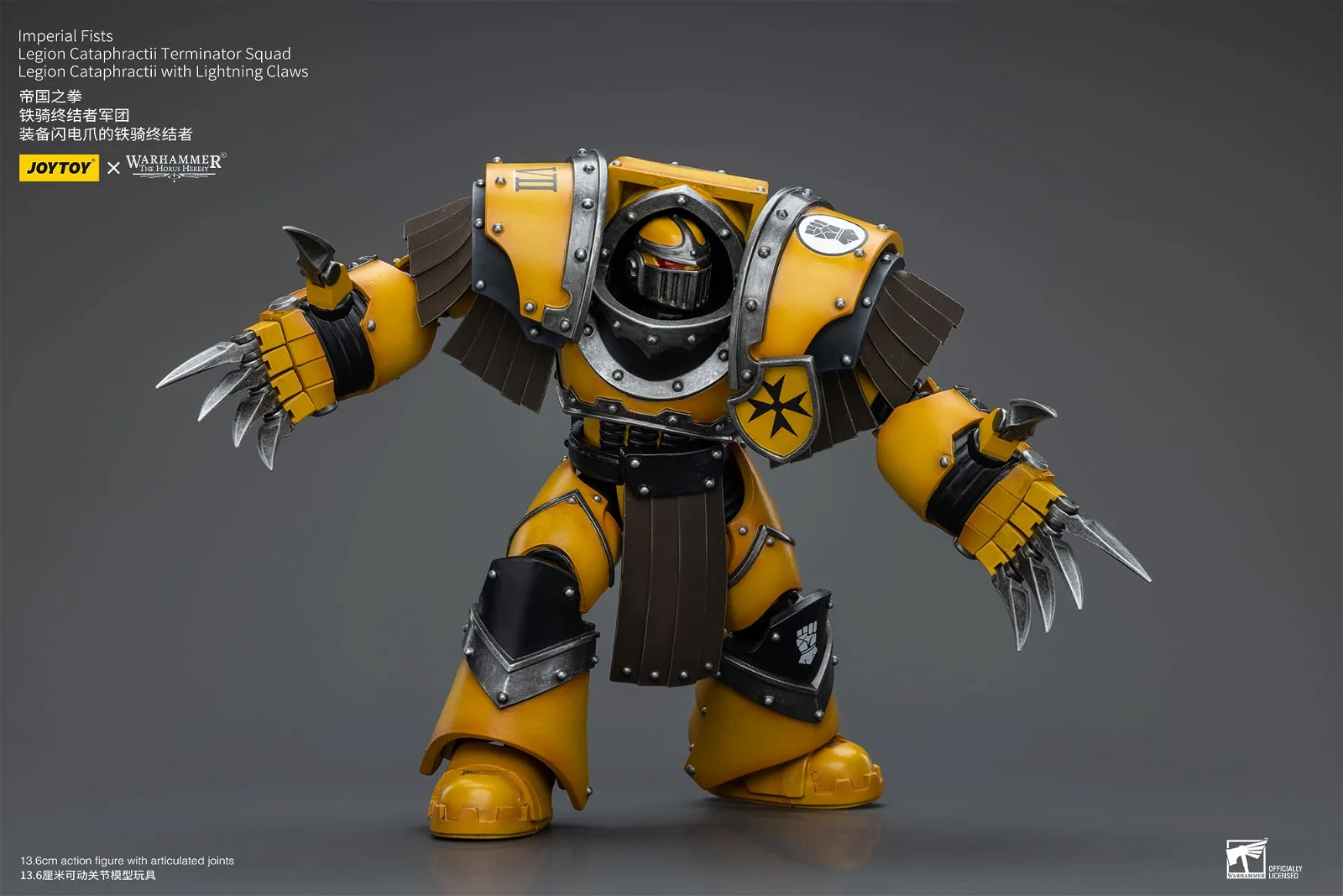 [JOYTOY] Imperial Fists Legion Cataphractii Terminator Squad Legion Cataphractii with Lightning Claws JT9404-1717848179-j9yKK.webp