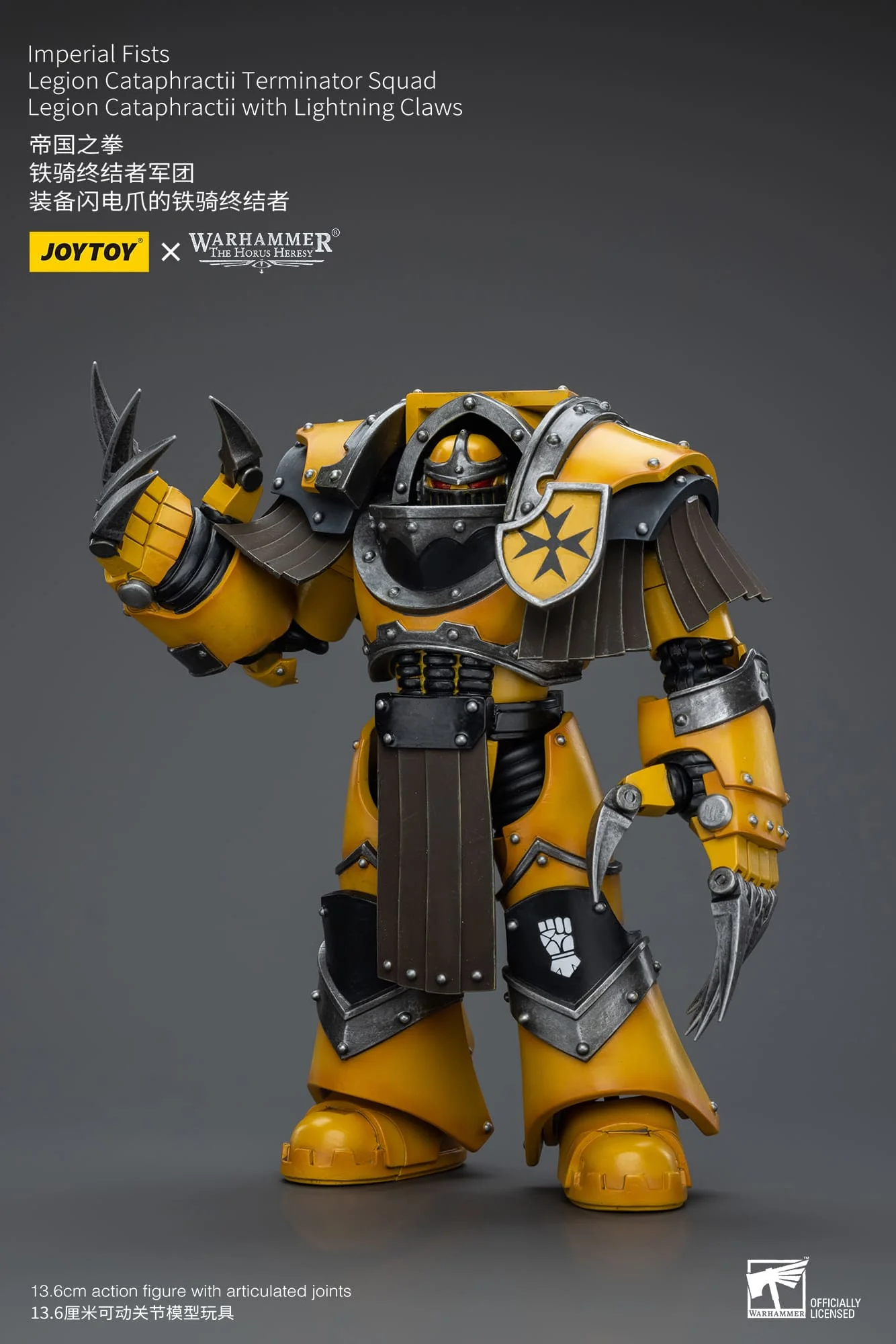 [JOYTOY] Imperial Fists Legion Cataphractii Terminator Squad Legion Cataphractii with Lightning Claws JT9404-1717848181-ASFNS.webp