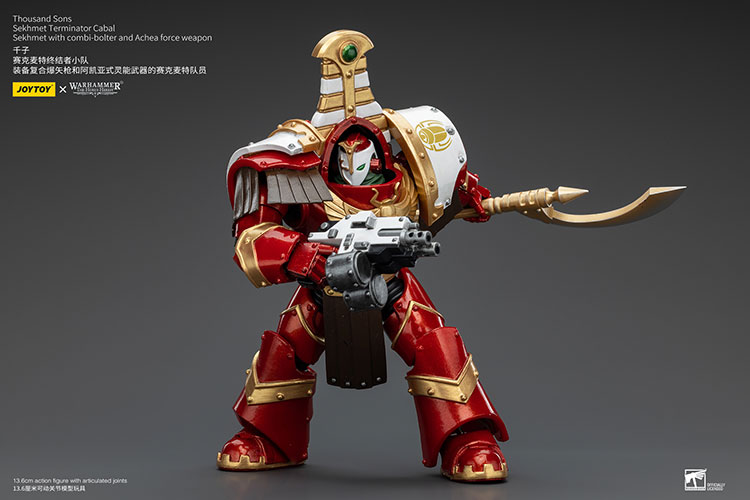 [JOYTOY] Thousand Sons Sekhmet Terminator Cabal Sekhmet With Combi-Bolter And Achea Force Weapon JT7349-1721902370-Kz6QE.jpg