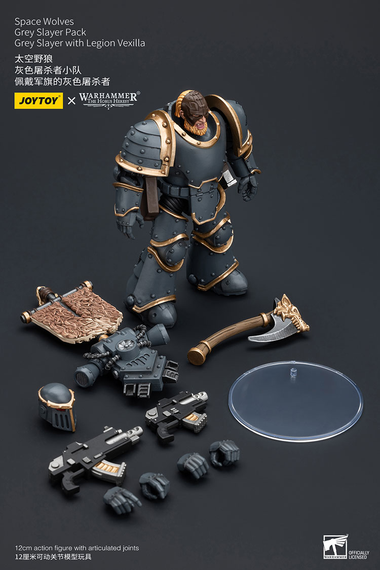 [JOYTOY] Space Wolves Grey Slayer Pack Grey Slayer With Legion Vexilla JT7509-1721903648-z89Fi.jpg