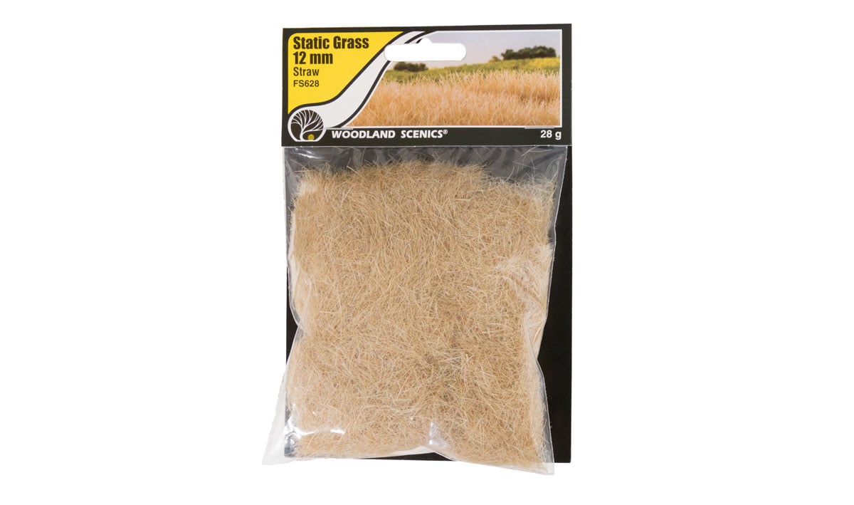 (WOODLAND SCENICS) STATIC GRASS STRAW 12 MM. FS628