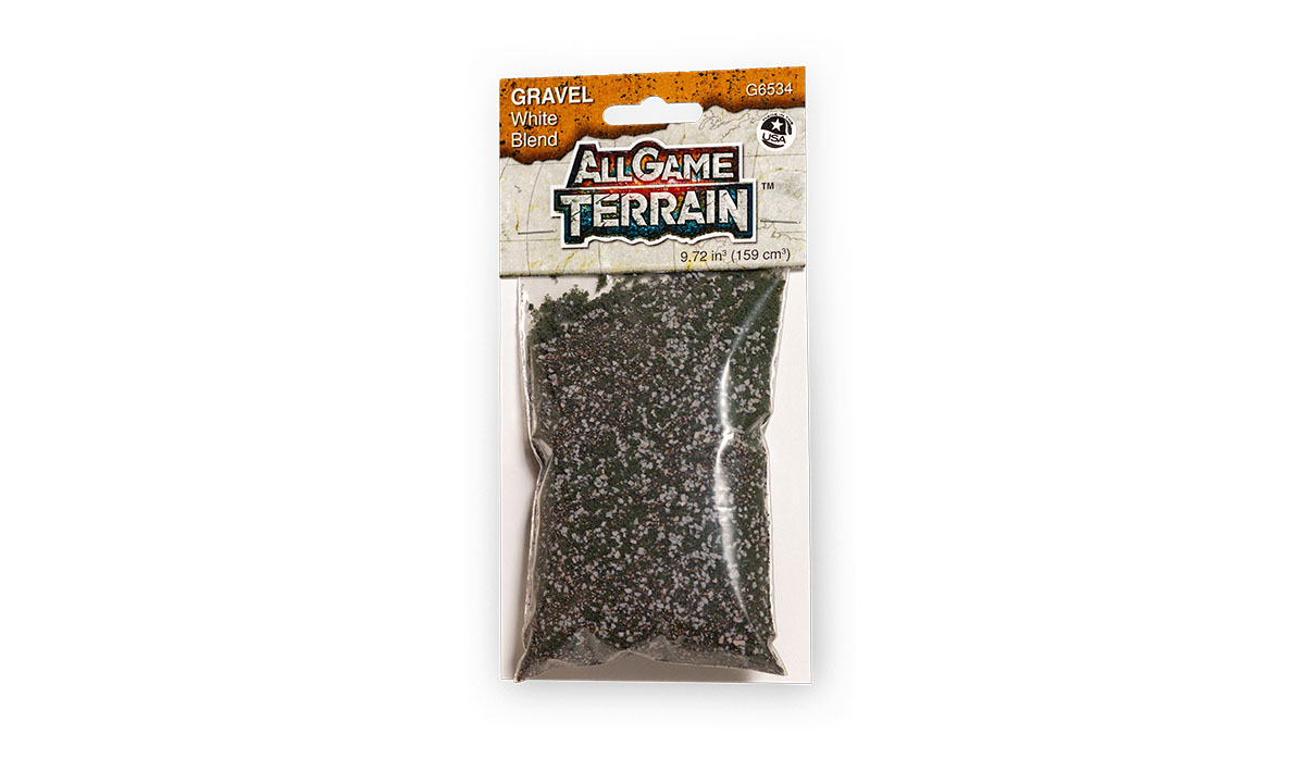 (WOODLAND SCENICS) WHITE BLEND GRAVEL G6534