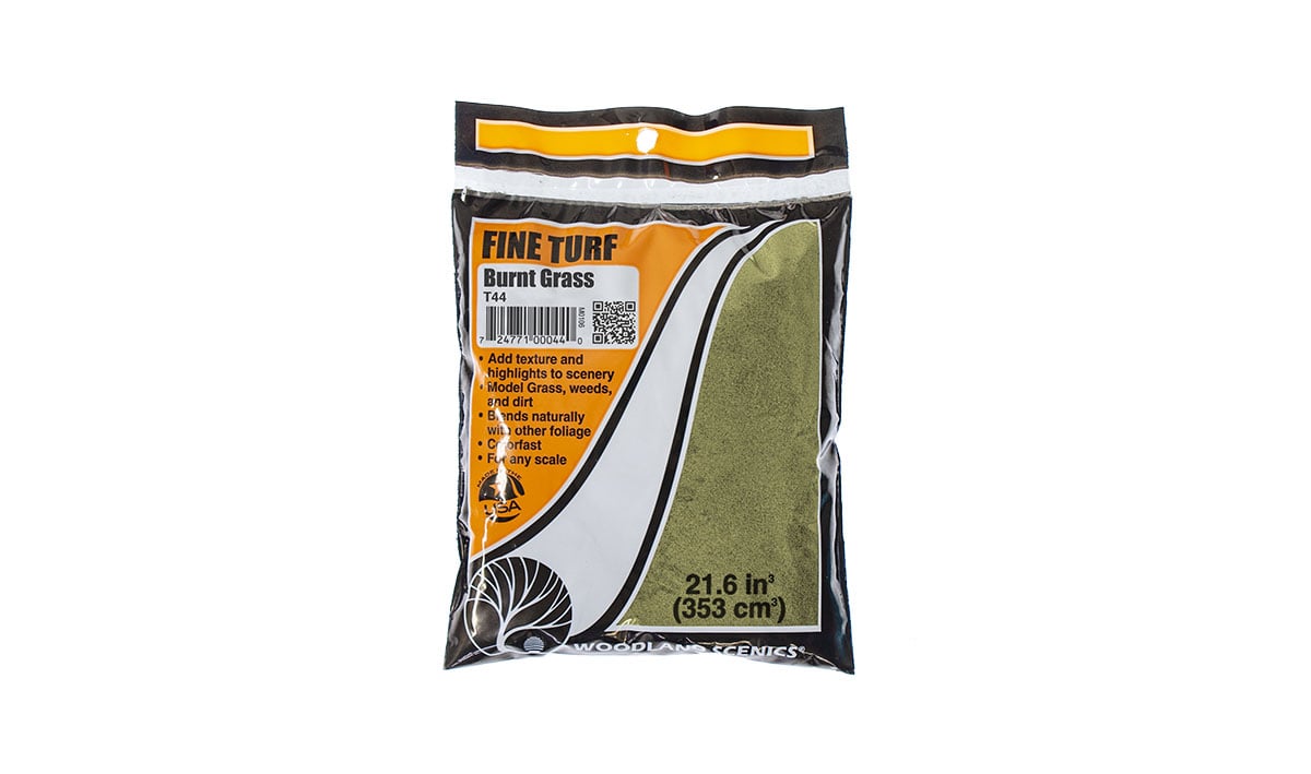 (WOODLAND SCENICS) BURNT GRASS FINE TURF (BAG) T44