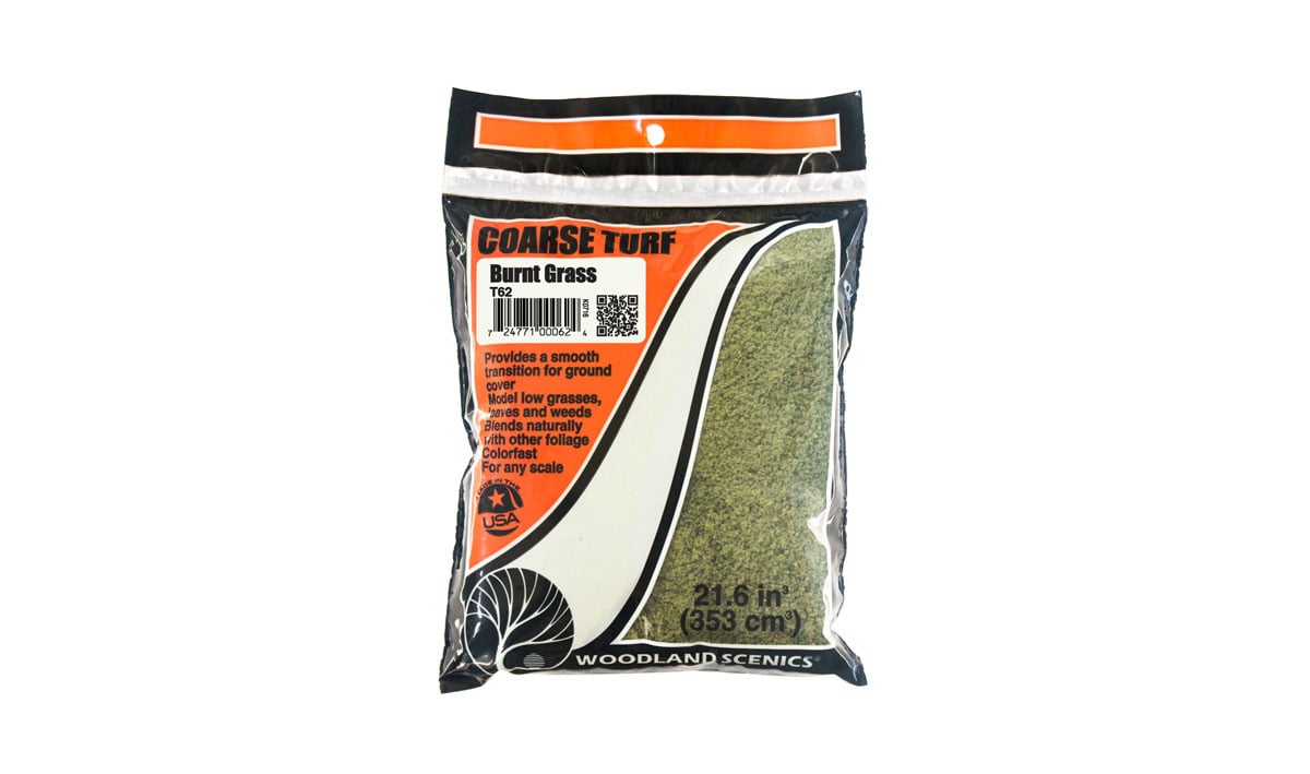 (WOODLAND SCENICS) BURNT GRASS COARSE TURF (BAG) T62