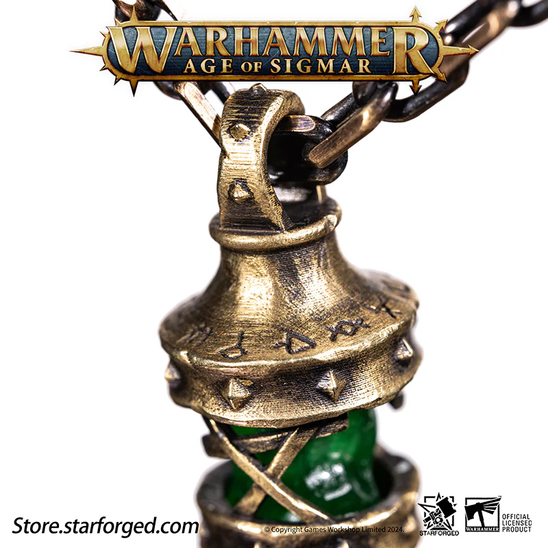 (STARFORGED) Skaven Warpstone Pendant (Steel Chain)-1738350223-QvkAr.webp