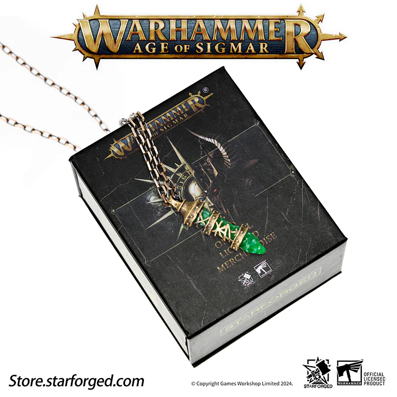 (STARFORGED) Skaven Warpstone Pendant (Steel Chain)-1738350224-svqZH.webp