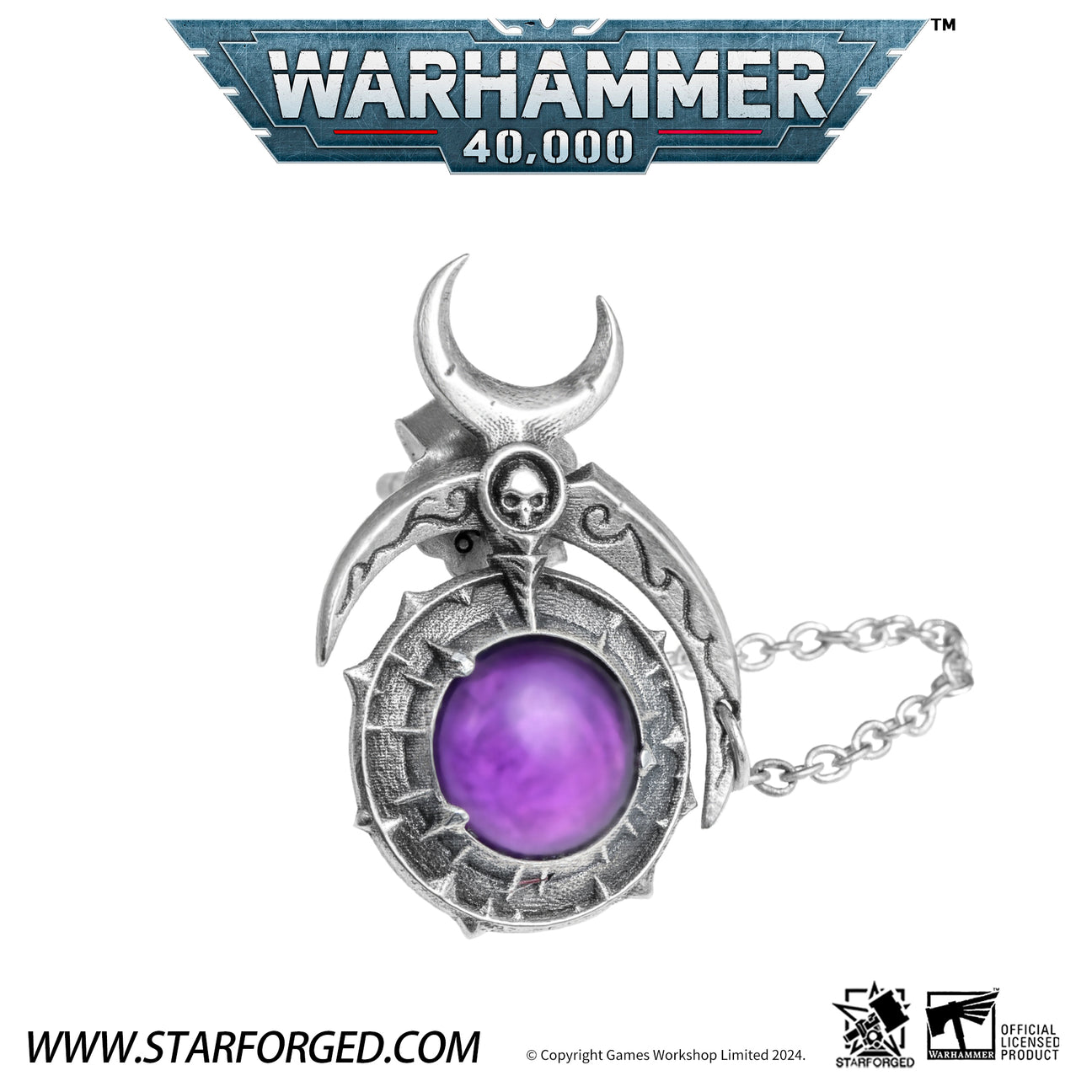 (STARFORGED) Fane of Slaanesh Earring (Sterling Silver)-1738393144-5Wro1.jpg