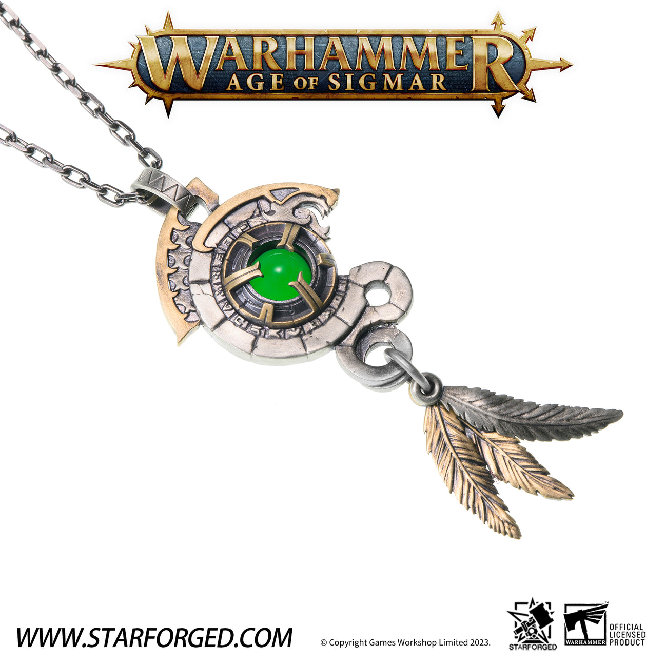 (STARFORGED) Seraphon Astrolith Necklace Copper (stainless steel chain)-1738395454-c7bfG.jpg