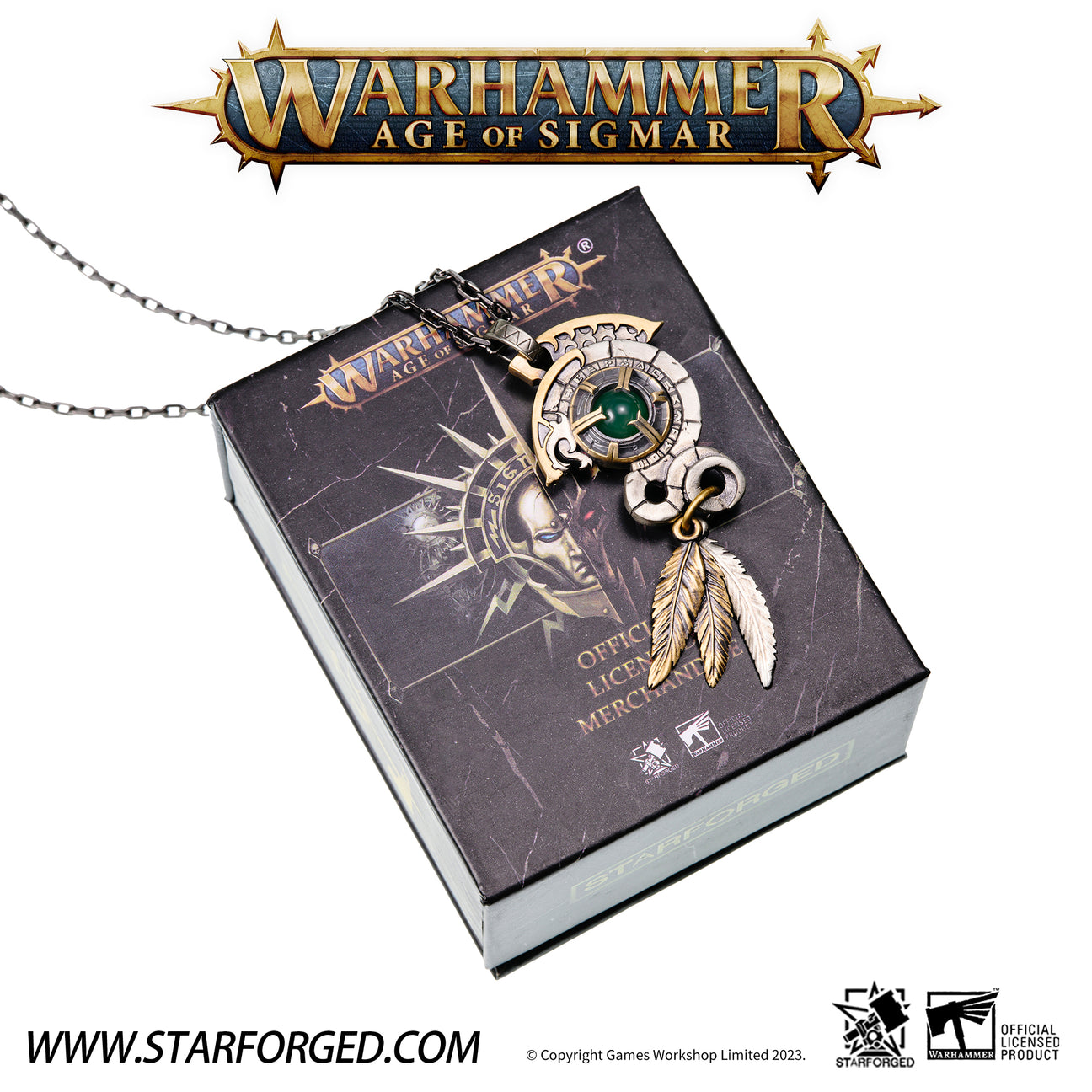 (STARFORGED) Seraphon Astrolith Necklace Copper (stainless steel chain)-1738395455-ReUq7.jpg