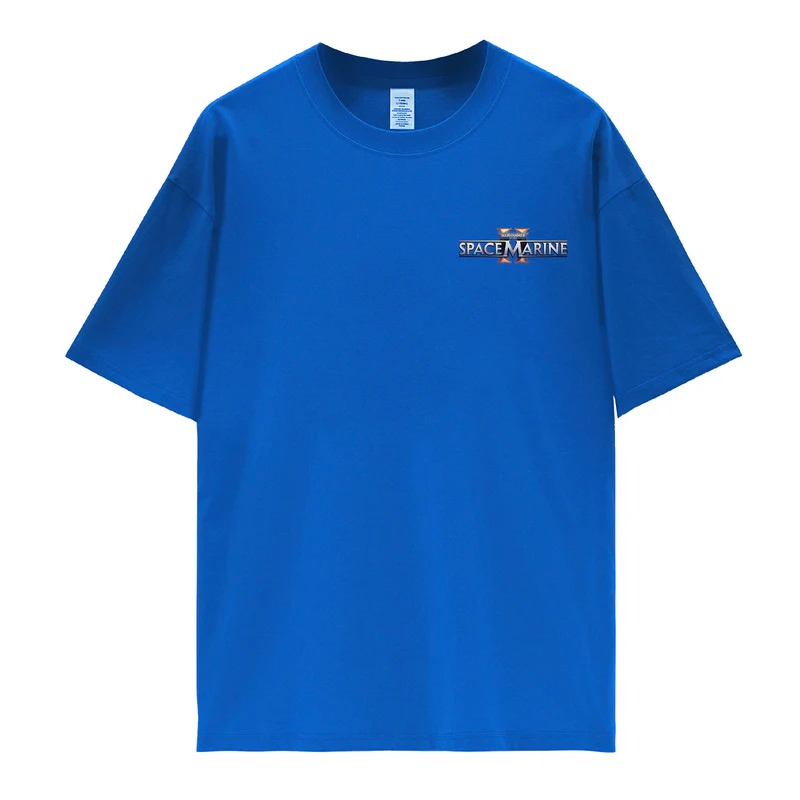 (STARFORGED) Space Marines 2 Themed Men's & Women Short Sleeve Blue Tshirt-1752494340-jN2F8.jpg