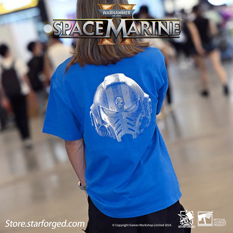 (STARFORGED) Space Marines 2 Themed Men's & Women Short Sleeve Blue Tshirt-1752494341-Wg4uP.jpg