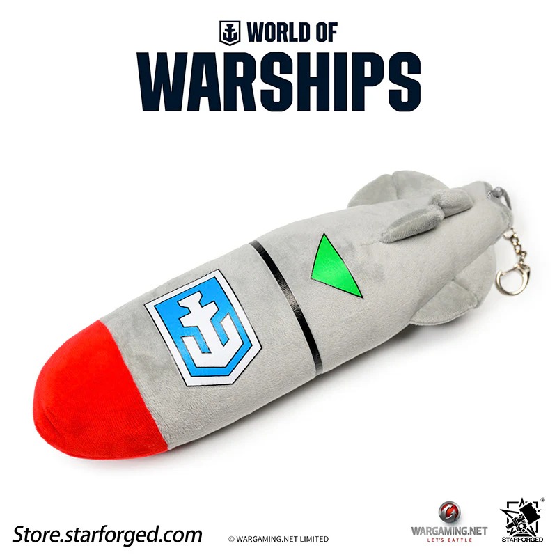 (STARFORGED) World of Warships Torpedo Bomb Plush Toy Keychain-1754133843-xjkTB.jpg