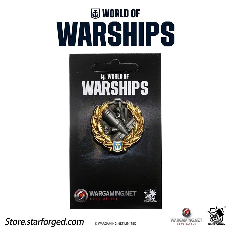 (STARFORGED) World of Warships Achievements Commemorative Pin Brooch Badge -  High Caliber-1754138620-4scPr.jpg