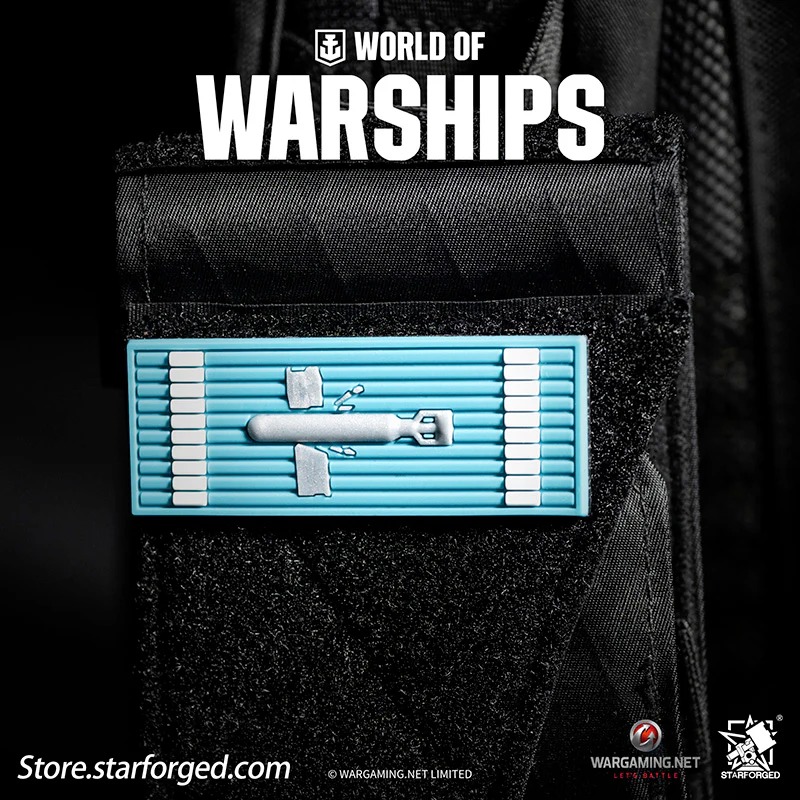 (STARFORGED) World of Warships Game Damage Counting Logo Velcro Men's Accessories -  Torp Hit-1754144426-nvmUh.jpg