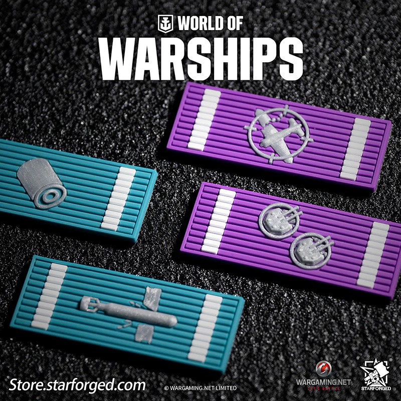 (STARFORGED) World of Warships Game Damage Counting Logo Velcro Men's Accessories -  Secondaries-1754145675-ckNBH.jpg