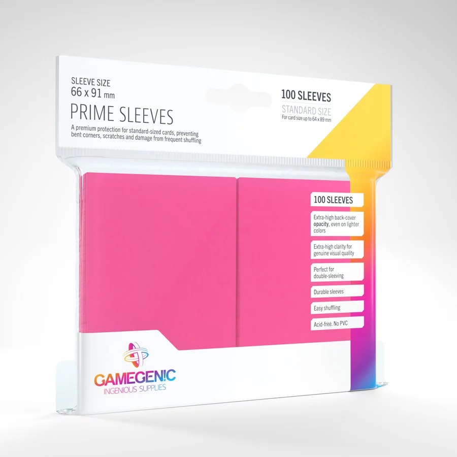 PRIME SLEEVES PINK 66X91MM