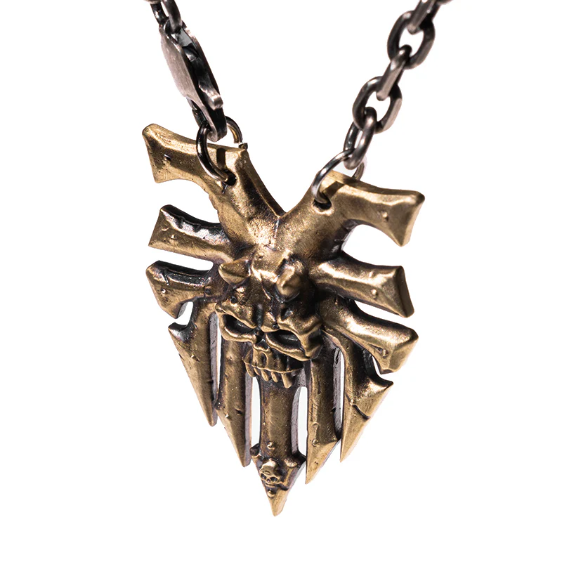 (STARFORGED) Ka'Bandha Khorne Chaos Demon Men's Copper Necklace Warhammer 40K Blood Angel Killer Pendant-1763629144-wogIb.webp
