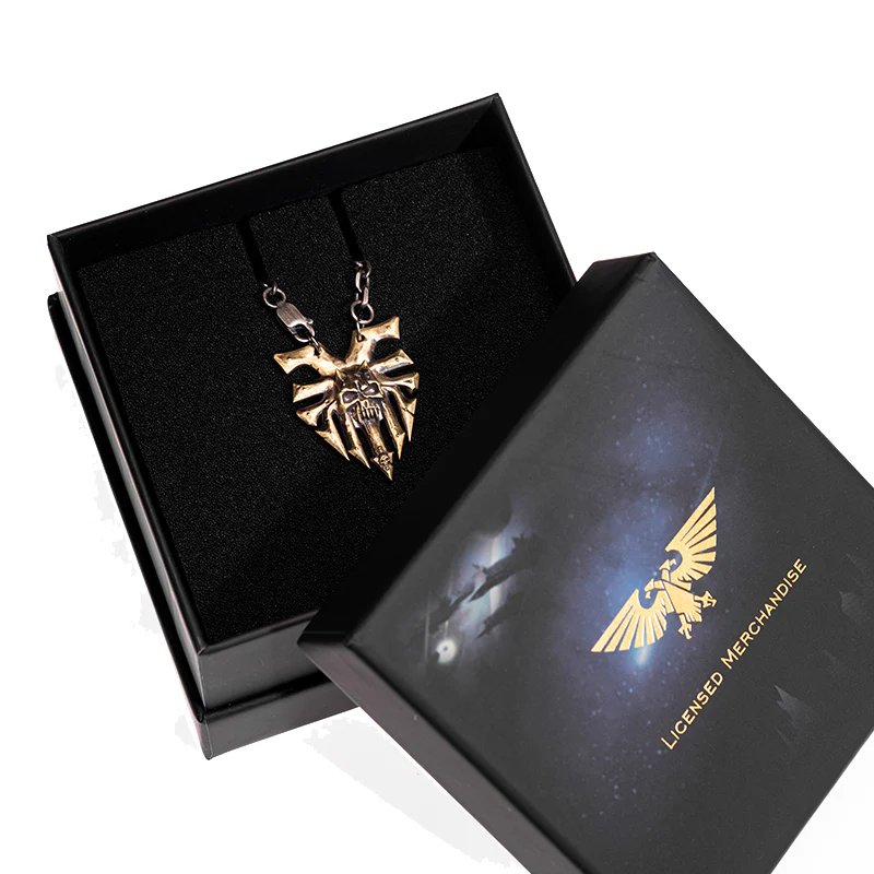 (STARFORGED) Ka'Bandha Khorne Chaos Demon Men's Copper Necklace Warhammer 40K Blood Angel Killer Pendant-1763629145-h0oxI.webp